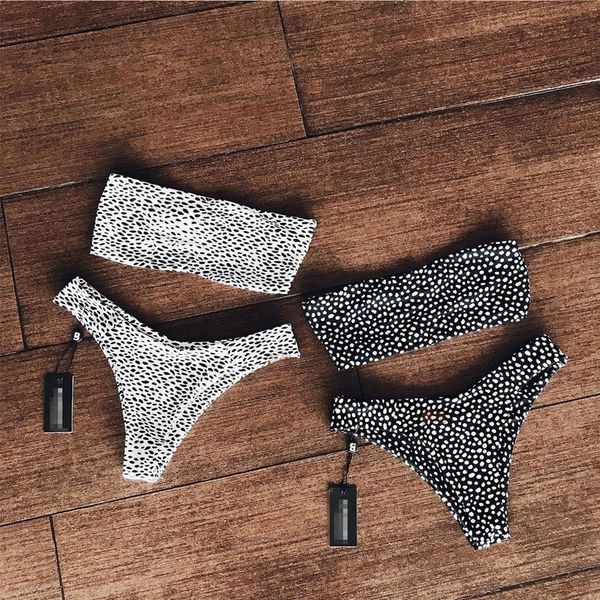 ladies two pieces off shoulder swimwear suit 2020 new arrivals leopard print style polka dot bikini set for woman
ladies two pieces off shoulder swimwear suit 2020 new arrivals leopard print style polka dot bikini set for woman