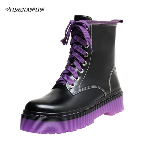 purple boots new fashion round toe retro thick-soled women ankle boots motorcycle female british handsome short, Black
purple boots new fashion round toe retro thick-soled women ankle boots motorcycle female british handsome short, Black