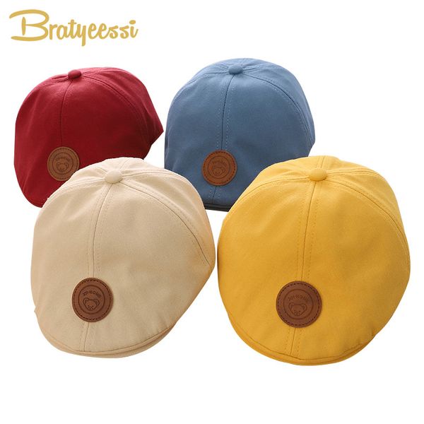 fashion baby hat for boys cotton kids beret cap solid color vintage baby boy accessories for 1-3y, Yellow
fashion baby hat for boys cotton kids beret cap solid color vintage baby boy accessories for 1-3y, Yellow