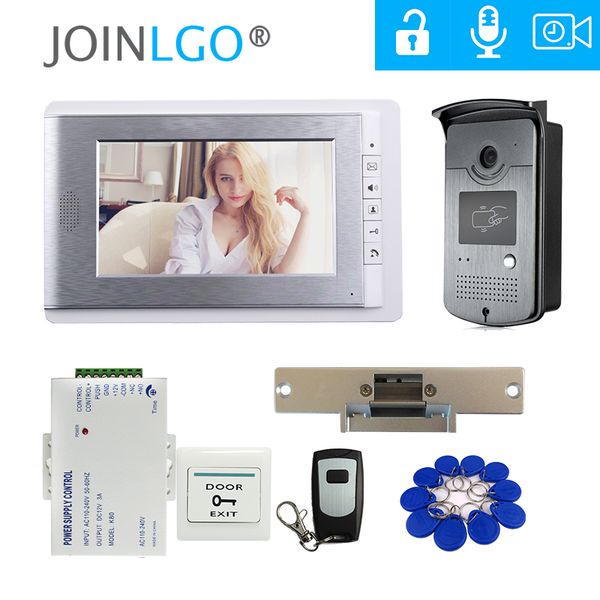 video door phones 7" phone doorbell home intercom system 1 monitor rfid access ir camera electric strike lock
video door phones 7" phone doorbell home intercom system 1 monitor rfid access ir camera electric strike lock