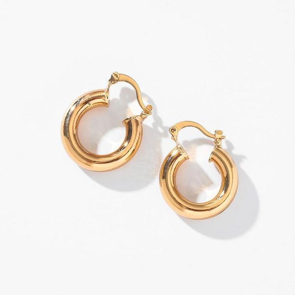20mm huggie hoop earrings thick gold plated brass hoop earrings daily metal jewelry for women, Golden;silver
20mm huggie hoop earrings thick gold plated brass hoop earrings daily metal jewelry for women, Golden;silver