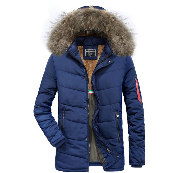 men's down & parkas zipper men warm coat parka fur hoodies long jackets and coats casual loose thick overcoat, Black
men's down & parkas zipper men warm coat parka fur hoodies long jackets and coats casual loose thick overcoat, Black