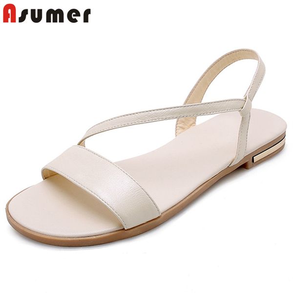 asumer 2020 new arrive women sandals slip on genuine leather shoes fashion summer flat sandals comfortable casual shoes woman, Black
asumer 2020 new arrive women sandals slip on genuine leather shoes fashion summer flat sandals comfortable casual shoes woman, Black