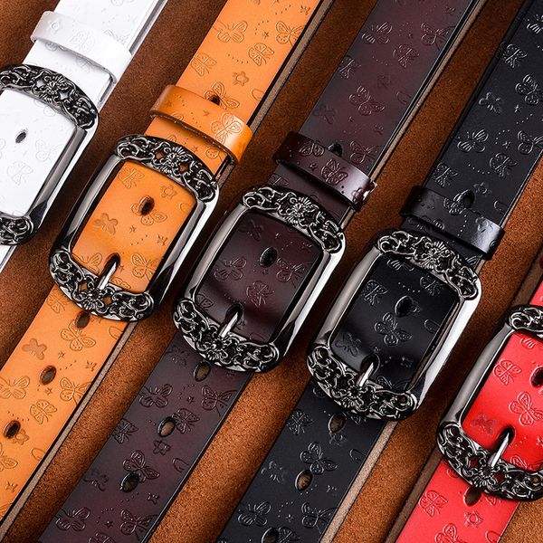 Pure Cowhide Vintage Leather Leather Belt Korean-Style All-match Pin Buckle Wide Belt Womens Fashion Casual Decorative Belt Women
Pure Cowhide Vintage Leather Leather Belt Korean-Style All-match Pin Buckle Wide Belt Womens Fashion Casual Decorative Belt Women
