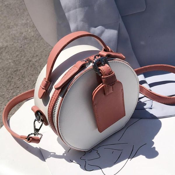 contrast color mini round tote bag 2020 summer new high-quality leather women's designer handbag travel shoulder messenger bag
contrast color mini round tote bag 2020 summer new high-quality leather women's designer handbag travel shoulder messenger bag
