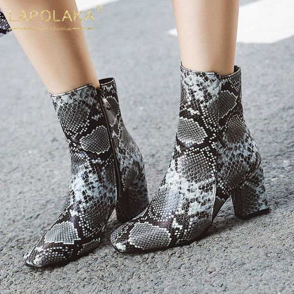 boots lapolaka 2021 plus size 48 ins colorful snake print shoes woman zip up chunky heels fashion ankle ladies, Black
boots lapolaka 2021 plus size 48 ins colorful snake print shoes woman zip up chunky heels fashion ankle ladies, Black