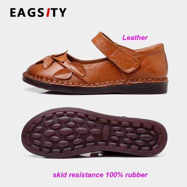 eagsity genuine leather women mary jane shoes casual flats slip on soft comfort ladies driving shoes work party plus size to 42, Black
eagsity genuine leather women mary jane shoes casual flats slip on soft comfort ladies driving shoes work party plus size to 42, Black
