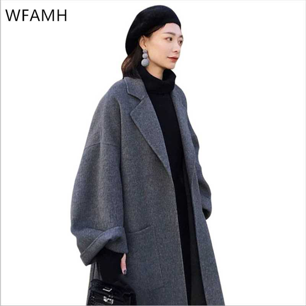 women's classic wool cashmere blend loose casual overcoat lapel belted long coat jackets warm outwear cashmere coats lady cothes, Black
women's classic wool cashmere blend loose casual overcoat lapel belted long coat jackets warm outwear cashmere coats lady cothes, Black