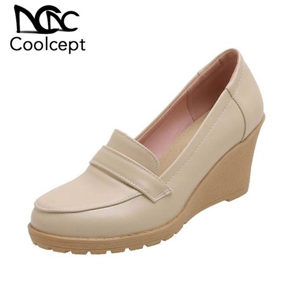 coolcept women flat shoes new design shallow mouth slip on shoes women fashion platform heels casual lady footwear size 34-43, Black
coolcept women flat shoes new design shallow mouth slip on shoes women fashion platform heels casual lady footwear size 34-43, Black