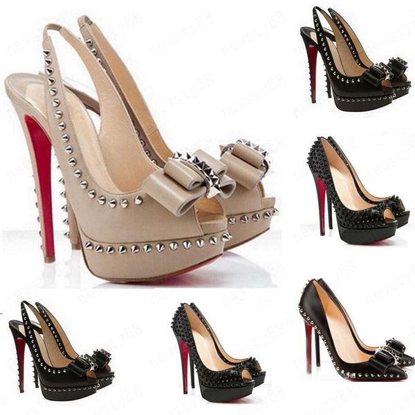 2020 new original logo} fashion rivets fish mouth luxury designer red spikes pointed bottom bottoms high heel women dress shoes size 35-45, Black
2020 new original logo} fashion rivets fish mouth luxury designer red spikes pointed bottom bottoms high heel women dress shoes size 35-45, Black