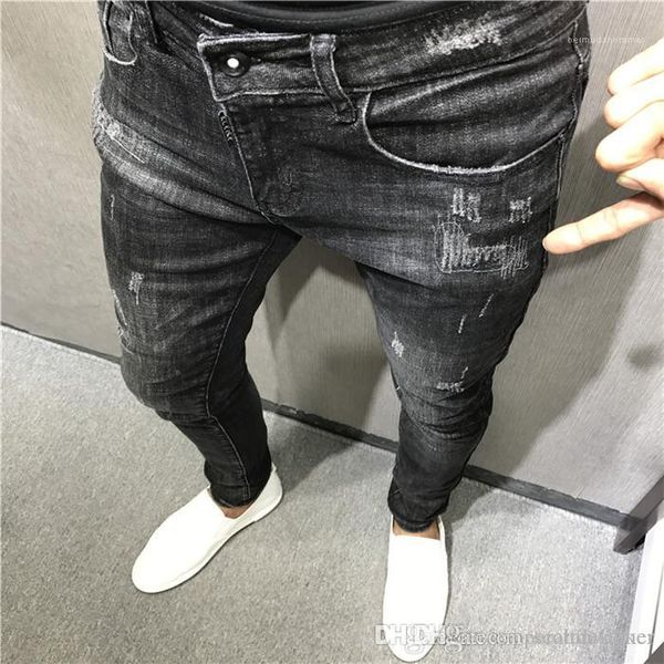jeans pencil pants summer spring hip hop homme clothing mens fashion desinger, Blue
jeans pencil pants summer spring hip hop homme clothing mens fashion desinger, Blue