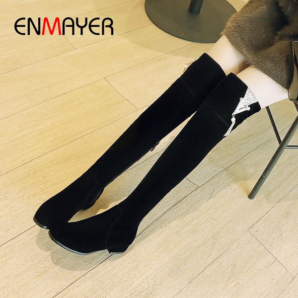 boots enmayer 2021 faux suede slim square heel flock over-the-knee women basic round toe woman shoes size 34-43, Black
boots enmayer 2021 faux suede slim square heel flock over-the-knee women basic round toe woman shoes size 34-43, Black