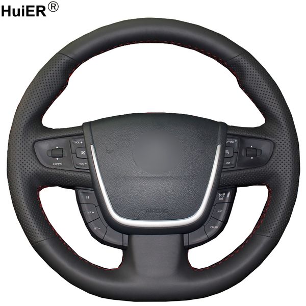 huier hand sew car steering wheel cover wear-resistant car styling black leather for 508 steering-wheel auto accessorie
huier hand sew car steering wheel cover wear-resistant car styling black leather for 508 steering-wheel auto accessorie