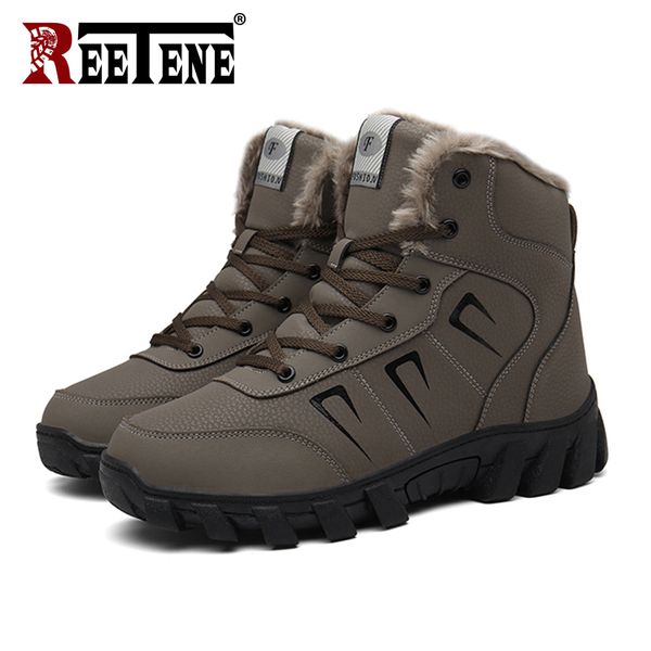 reetene warm comfortable men winter shoes snow boots men waterproof men's boots outdoor male working, Black
reetene warm comfortable men winter shoes snow boots men waterproof men's boots outdoor male working, Black