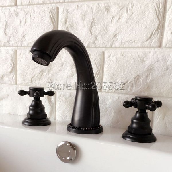 black oil rubbed bronze deck mounted bathroom faucet dual handle widespread bath tub mixer tap 3 hole vessel sink faucet lhg061
black oil rubbed bronze deck mounted bathroom faucet dual handle widespread bath tub mixer tap 3 hole vessel sink faucet lhg061