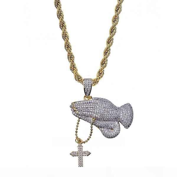 copper gold plated jesus cross layered pendant necklace paved micro cubic zirconia praying hand charm chains easter day hiphop jewelry gift, Silver
copper gold plated jesus cross layered pendant necklace paved micro cubic zirconia praying hand charm chains easter day hiphop jewelry gift, Silver
