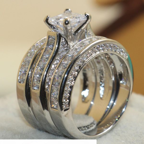 sz 5-11 victoria wieck women luxury jewelry 7mm princess cut white sapphire simulated diamond gem 925 sterling silver wedding 3in1 band ring 
sz 5-11 victoria wieck women luxury jewelry 7mm princess cut white sapphire simulated diamond gem 925 sterling silver wedding 3in1 band ring