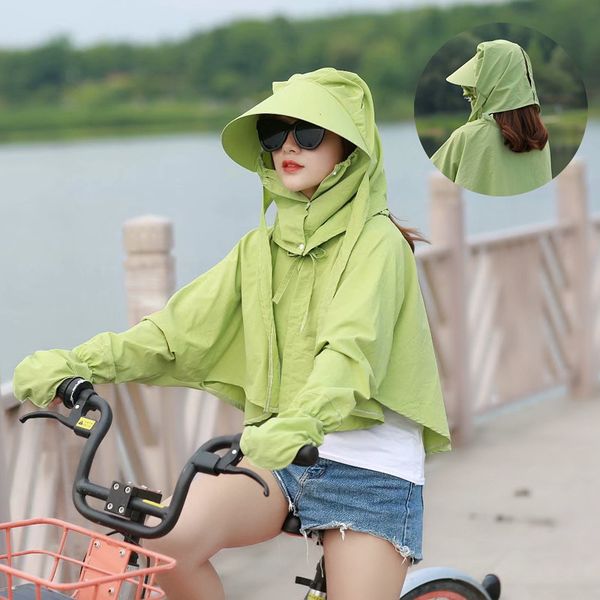 woman summer hat beach electric sunshade coat clothing summer outdoor fashion short cycling wears women sun-protective clothing, Blue;gray
woman summer hat beach electric sunshade coat clothing summer outdoor fashion short cycling wears women sun-protective clothing, Blue;gray