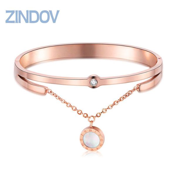 bangle zindov rose gold bracelets bangles stainless steel designer bracelet for women shell charm fashion jewelry gifts girlfriend, Black
bangle zindov rose gold bracelets bangles stainless steel designer bracelet for women shell charm fashion jewelry gifts girlfriend, Black