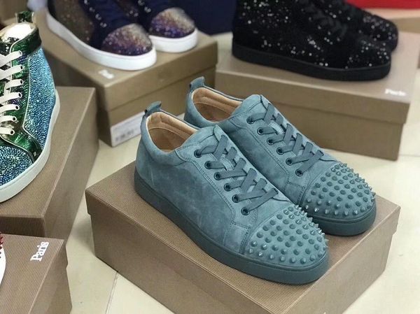 low strass & spikes & suede sneakers shoes luxury designer red bottom women,men trainers rivets casual shoes party wedding dress eu35-47, Black
low strass & spikes & suede sneakers shoes luxury designer red bottom women,men trainers rivets casual shoes party wedding dress eu35-47, Black