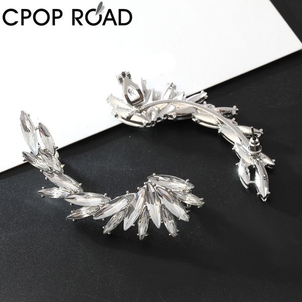 cpop glitter rhinestone climber earrings fashion jewelry leaf statement earrings for women accessories new year gift, Golden;silver
cpop glitter rhinestone climber earrings fashion jewelry leaf statement earrings for women accessories new year gift, Golden;silver