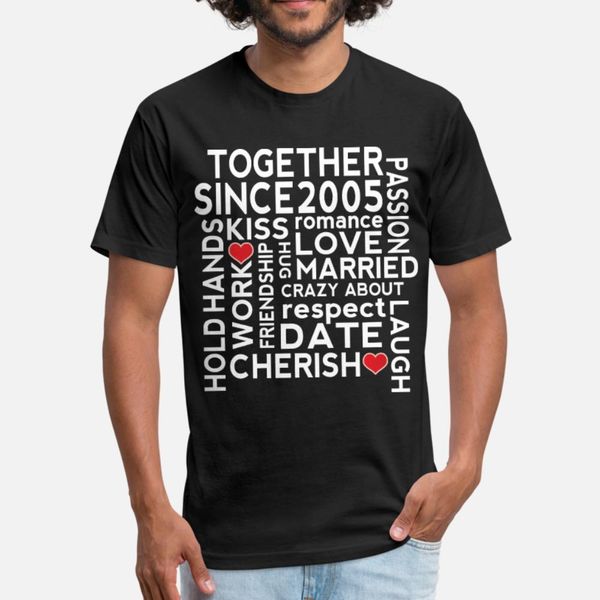 2005 wedding anniversary t shirt men printed 100% cotton size s-3xl natural interesting funny casual spring autumn outfit shirt
2005 wedding anniversary t shirt men printed 100% cotton size s-3xl natural interesting funny casual spring autumn outfit shirt