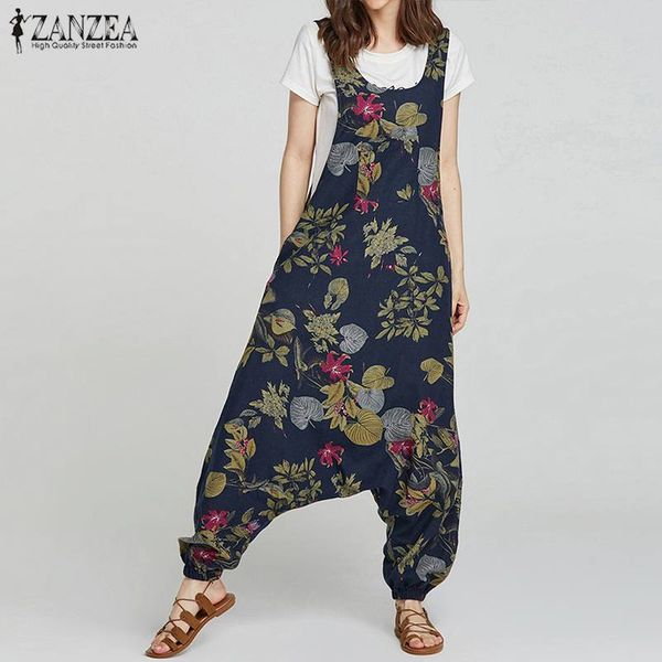 2020 summer zanzea rompers womens jumpsuit vintage floral print drop-crotch long combinaison femme casual baggy ladies jumpsuits, Black;white
2020 summer zanzea rompers womens jumpsuit vintage floral print drop-crotch long combinaison femme casual baggy ladies jumpsuits, Black;white