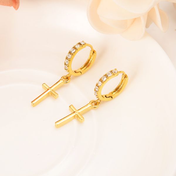 zircon earring special christian vogue true real 22 k 24 k thai baht yellow gold plated crucifix cross timeless charm earrings, Golden;silver
zircon earring special christian vogue true real 22 k 24 k thai baht yellow gold plated crucifix cross timeless charm earrings, Golden;silver