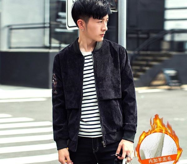 cool2019 mao lamb winter jiahou corduroy baseball lead jacket men's printing loose coat, Black;brown
cool2019 mao lamb winter jiahou corduroy baseball lead jacket men's printing loose coat, Black;brown