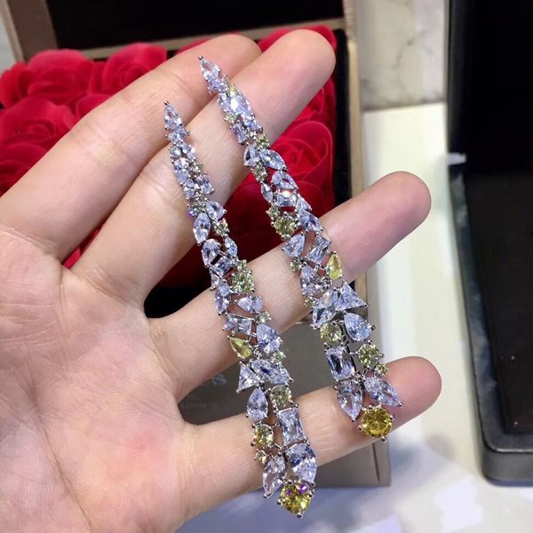 fashion cz zircon crystal earring long tassel cz element drop diamond earring for women 925 sterling silver popular wedding party jewelry
fashion cz zircon crystal earring long tassel cz element drop diamond earring for women 925 sterling silver popular wedding party jewelry