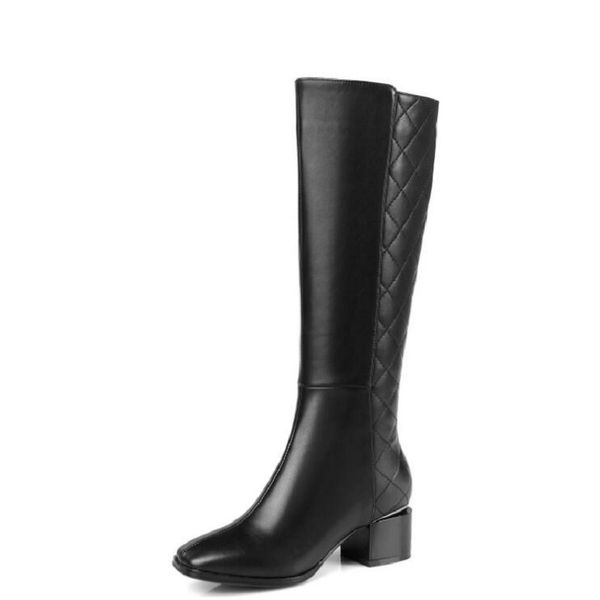 boots women winter genuine leather long 2021 arrival lady patent hoof heel zip knee high plus size 41 42 43, Black
boots women winter genuine leather long 2021 arrival lady patent hoof heel zip knee high plus size 41 42 43, Black
