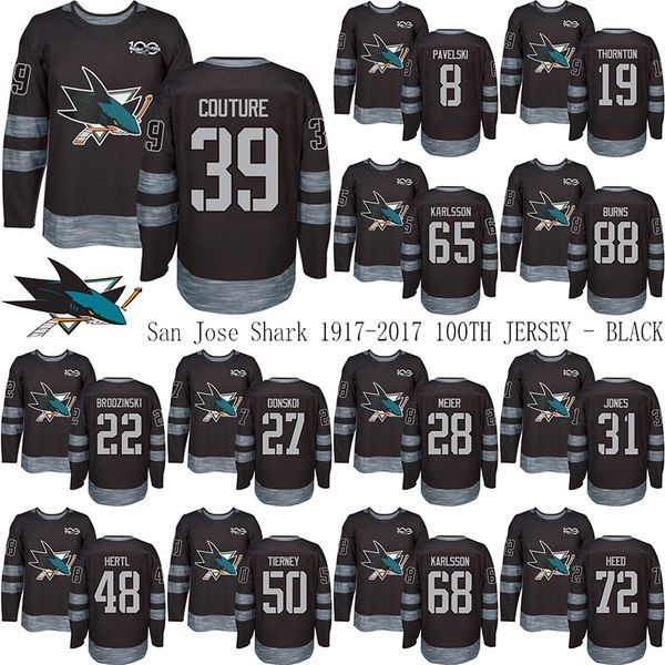 san jose sharks 1917-2017 100th anniversary jersey 39 logan couture 65 erik karlsson 88 brent burns any name any number hockey jerseys, Black;red
san jose sharks 1917-2017 100th anniversary jersey 39 logan couture 65 erik karlsson 88 brent burns any name any number hockey jerseys, Black;red