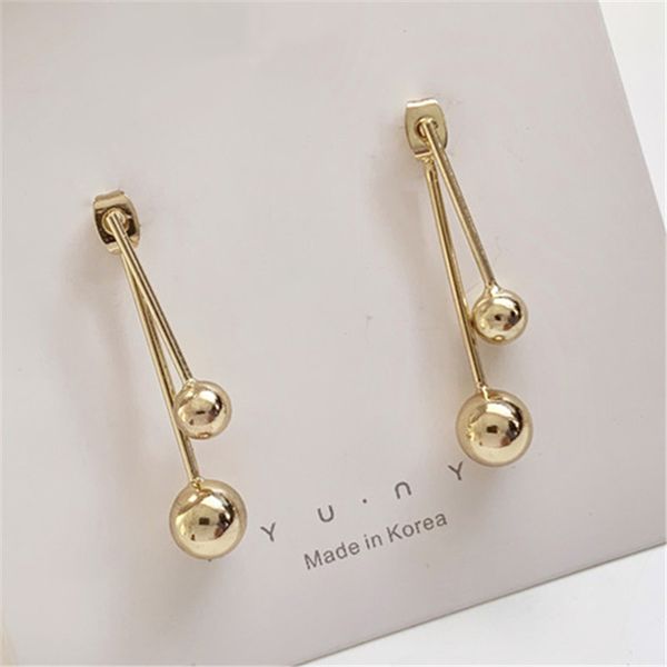 silver needle fashionable joker temperament copper metal cold wind ins after hanging ball stud earrings girl personality earring, Golden;silver
silver needle fashionable joker temperament copper metal cold wind ins after hanging ball stud earrings girl personality earring, Golden;silver