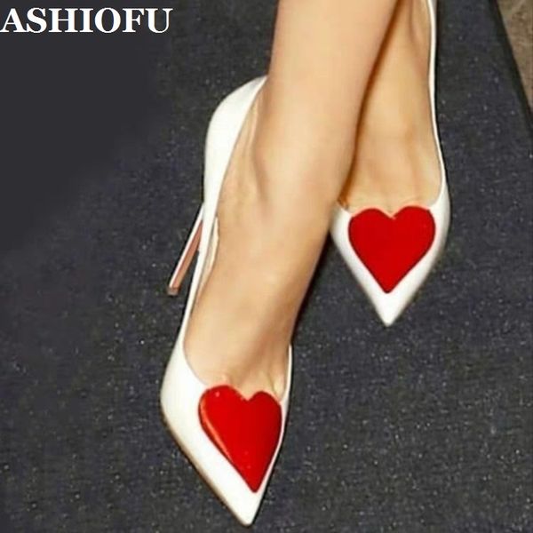 ashiofu handmade ladies high heel pumps love-heart designed party office dress shoes slip-on evening fashion pump shoes, Black
ashiofu handmade ladies high heel pumps love-heart designed party office dress shoes slip-on evening fashion pump shoes, Black