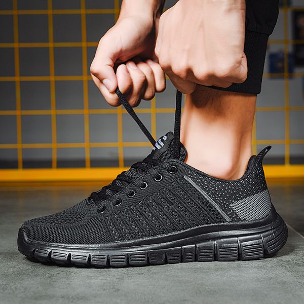 men casual shoes lac-up men shoes lightweight comfortable breathable walking sneakers tenis masculino zapatillas hombre, Black
men casual shoes lac-up men shoes lightweight comfortable breathable walking sneakers tenis masculino zapatillas hombre, Black