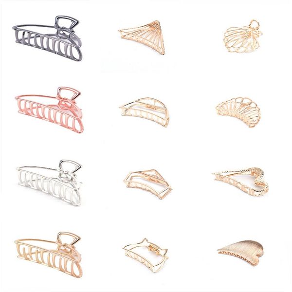 hair accessories women girls geometric claw clamps metal crab clip solid color hairpin large size
hair accessories women girls geometric claw clamps metal crab clip solid color hairpin large size