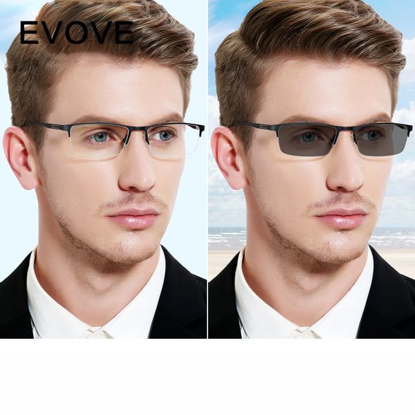 evove pchromic glasses men chameleon sunglasses male myopia diopter semi rimless driving eyeglasses, White;black
evove pchromic glasses men chameleon sunglasses male myopia diopter semi rimless driving eyeglasses, White;black