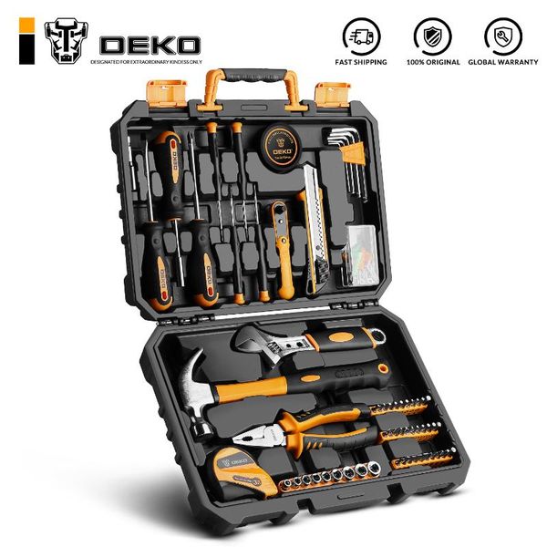 deko dkmt100 socket wrench tool set auto repair mixed tool combination package hand kit with plastic toolbox storage case
deko dkmt100 socket wrench tool set auto repair mixed tool combination package hand kit with plastic toolbox storage case