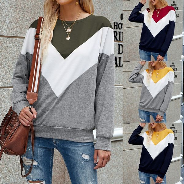women's hoodies & sweatshirts womens pullover round neck printed loose sweatshirt three color stitching casual pullovers all match, Black
women's hoodies & sweatshirts womens pullover round neck printed loose sweatshirt three color stitching casual pullovers all match, Black