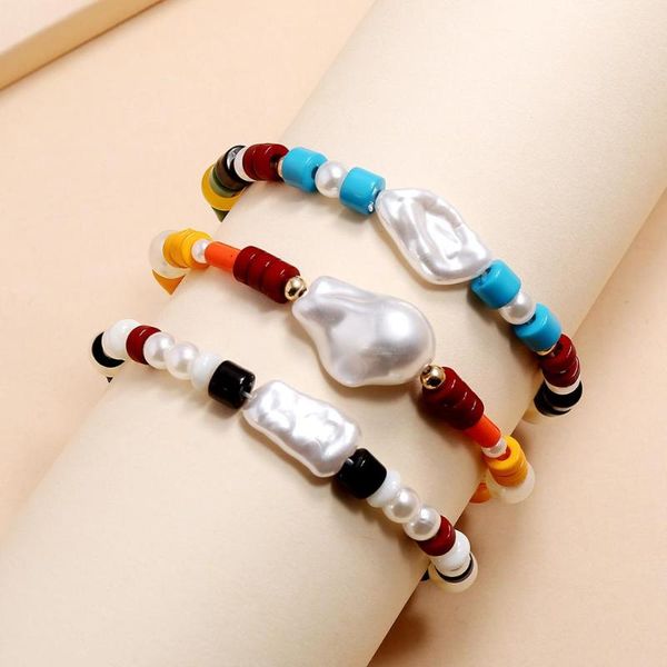 2020 fashion bohemian multilayer rice beads imitation pearl geometry set bracelet women's rice bead bracelet set party jewelry, Black
2020 fashion bohemian multilayer rice beads imitation pearl geometry set bracelet women's rice bead bracelet set party jewelry, Black