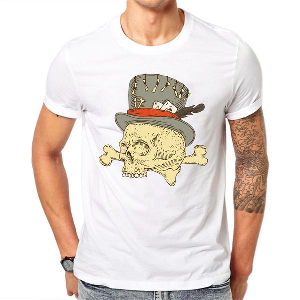 lettbao skull design horror skull t shirt halloween men short sleeve men terror t-shirt cotton round neck tees