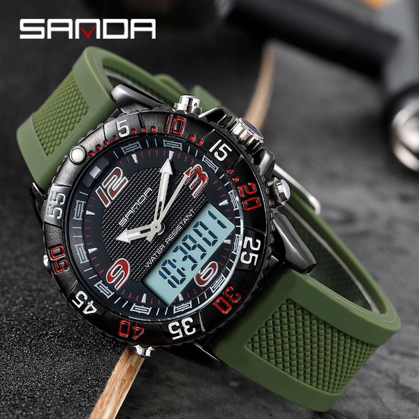 sanda men's digital watch luminous sports watch multifunctional male student male alarm wholesale men's gift casual clocks, Slivery;brown
sanda men's digital watch luminous sports watch multifunctional male student male alarm wholesale men's gift casual clocks, Slivery;brown