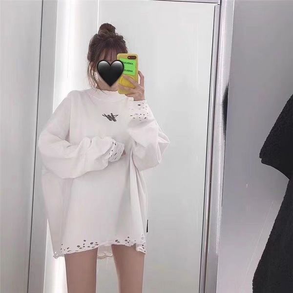 we11 fashionable round neck bottom hole women's korean style loose long sleeve letter printed sweatersweater sweater all-match yw8rx, Black
we11 fashionable round neck bottom hole women's korean style loose long sleeve letter printed sweatersweater sweater all-match yw8rx, Black