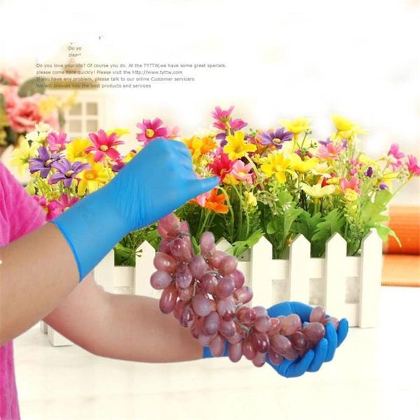 rubber latex nitrile pack 100pcs disposable protective gloves gloves food grade kitchen roast baking gloves disposable vinyl glove b41011