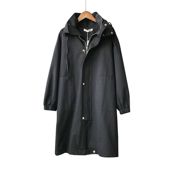 2020 new spring clothes women solid hooded zipper female trench coat casual loose temperament women trench l301, Tan;black
2020 new spring clothes women solid hooded zipper female trench coat casual loose temperament women trench l301, Tan;black