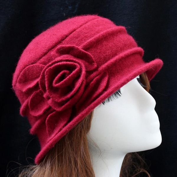 fashion vintage women wool cloche flapper hat lady bucket winter flower hat, Blue;gray
fashion vintage women wool cloche flapper hat lady bucket winter flower hat, Blue;gray