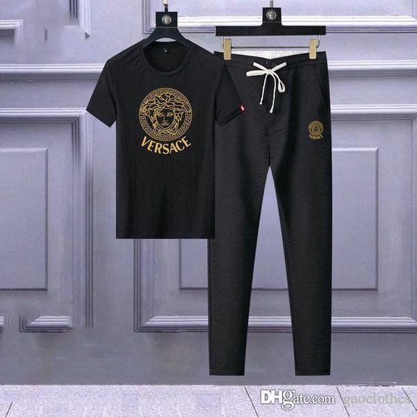 european and american style men luxury sweat suits mens jogger suits t shirt + pants sets letter printing leisure sportswear, Gray
european and american style men luxury sweat suits mens jogger suits t shirt + pants sets letter printing leisure sportswear, Gray