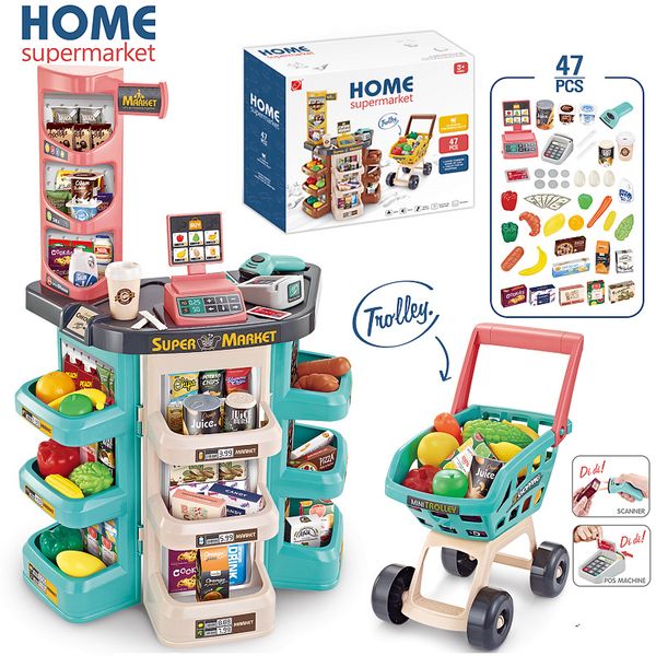 simulation supermarket cashier children supermarket play house toy supermarket cash register and shopping cart combo set
simulation supermarket cashier children supermarket play house toy supermarket cash register and shopping cart combo set