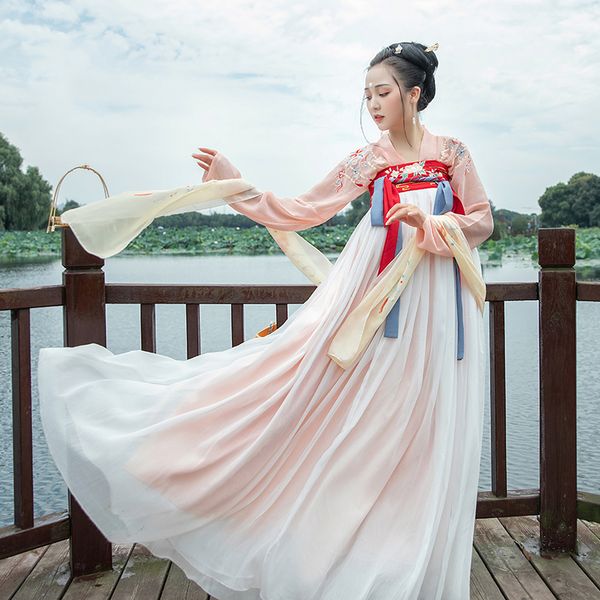 stage wear chinese traditional clothes hanfu dress tang dynasty for women fairy and skirt classical dance costumes vo1154, Black;red
stage wear chinese traditional clothes hanfu dress tang dynasty for women fairy and skirt classical dance costumes vo1154, Black;red