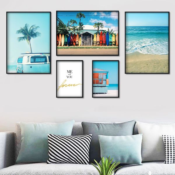 sea beach surf car coconut tree quotes wall art canvas painting nordic posters and prints wall pictures for living room decor
sea beach surf car coconut tree quotes wall art canvas painting nordic posters and prints wall pictures for living room decor